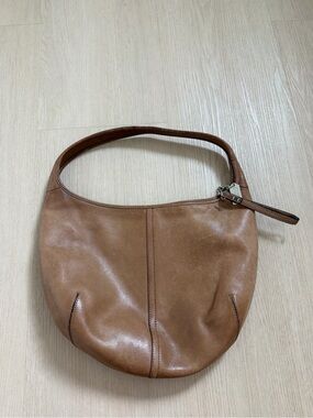 Vintage Coach Ergo  Tan Leather Shoulder Bag 9226 Y2K